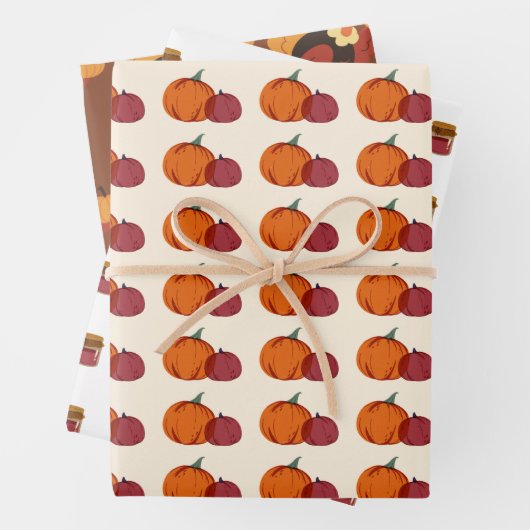 Erntedank Geschenkpapier Set (Beispiel)