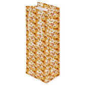 Erntedank-Geschenktasche Geschenktüte Für Weinflaschen (Rückseite Schrägansicht)