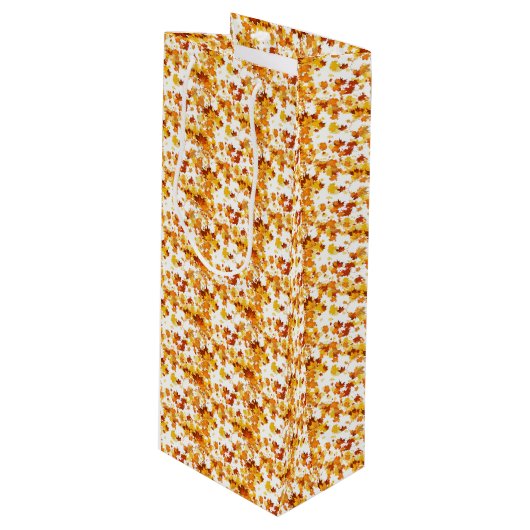 Erntedank-Geschenktasche Geschenktüte Für Weinflaschen (Vorderseite Schrägansicht)