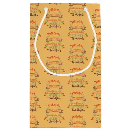 Erntedank-Geschenktasche Kleine Geschenktüte (Rückseite)