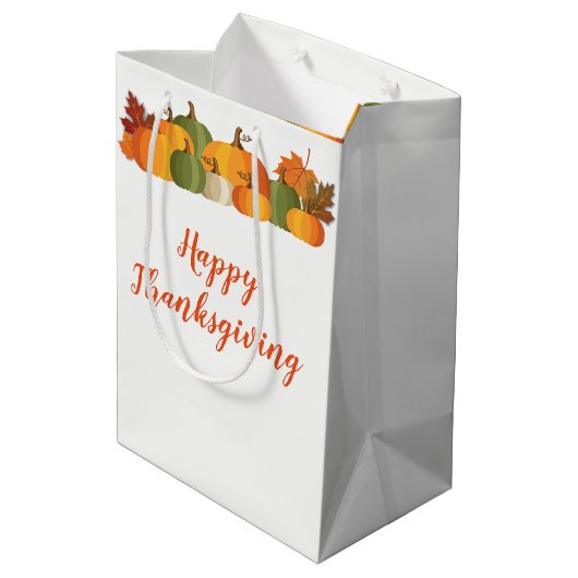 Erntedank-Geschenktasche Mittlere Geschenktüte (Rückseite Schrägansicht)