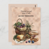 Erntedank, gesegnet postkarte (Vorne/Hinten)