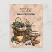 Erntedank, gesegnet postkarte (Vorderseite)