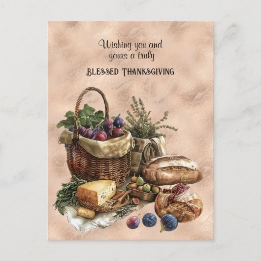 Erntedank, gesegnet postkarte (Vorderseite)