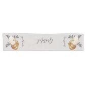 Erntedank "Give Danke" Pumpkin Dankbarkeit Kurzer Tischläufer (Horizontal)