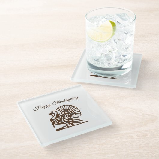 Erntedank Glass Untersetzer (Schrägansicht)