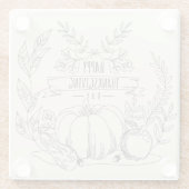 Erntedank Glasuntersetzer (Rückseite)