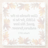 Erntedank Glasuntersetzer (Rückseite)