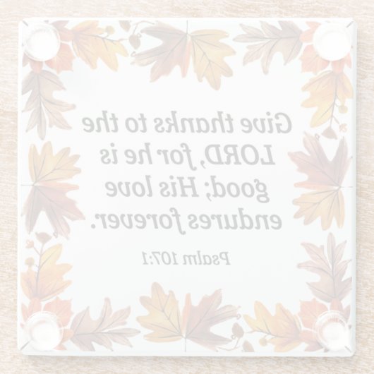 Erntedank Glasuntersetzer (Rückseite)