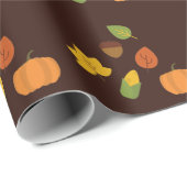 Erntedank Glitter Geschenkpapier (Rolleneckpunkt)