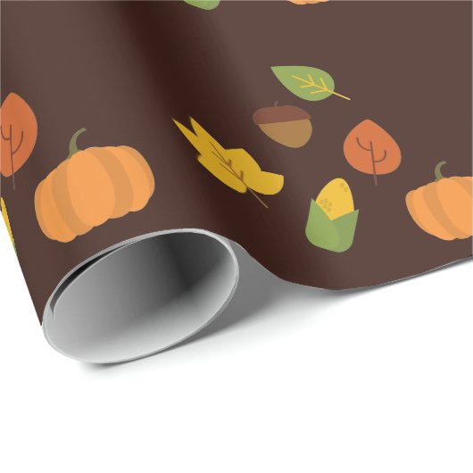 Erntedank Glitzer Geschenkpapier (Rolleneckpunkt)