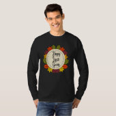 Erntedank Glückliche Liebe geben farbenfrohen Fall T-Shirt (Vorne ganz)