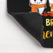 Erntedank glücklicher Fall Brush sie alle zahnärzt Mousepad (Ecke)