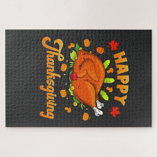 Erntedank - Glückliches Erntedankfest Puzzle (Horizontal)