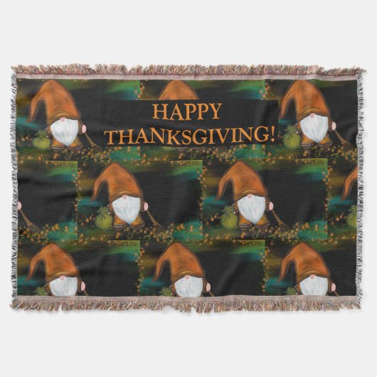 ERNTEDANK GNOME DECKE (Vorderseite)