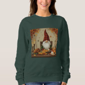 Erntedank Gnome Dinner - Niedliches Herbstfest Sweatshirt (Vorderseite)