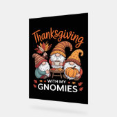 Erntedank Gnome Fall Leopard Türkei Essential T Acrylschild (Winkel)