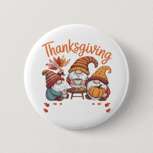 Erntedank Gnome Fall Leopard Türkei Essential T Button