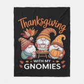 Erntedank Gnome Fall Leopard Türkei Essential T Fleecedecke (Vorderseite)