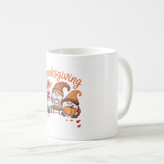 Erntedank Gnome Fall Leopard Türkei Essential T Kaffeetasse (VorderseiteRechts)