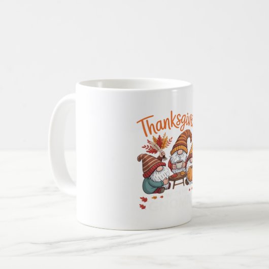 Erntedank Gnome Fall Leopard Türkei Essential T Kaffeetasse (Vorderseite Links)