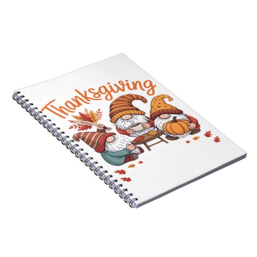 Erntedank Gnome Fall Leopard Türkei Essential T Notizblock (Rechte Seite)