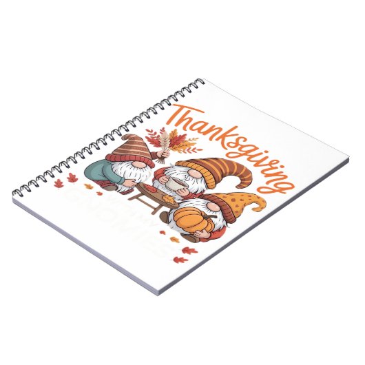 Erntedank Gnome Fall Leopard Türkei Essential T Notizblock (Linke Seite)