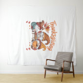 Erntedank Gnome Fall Leopard Türkei Essential T Wandteppich (Beispiel (Horizontal))