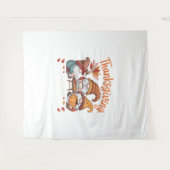 Erntedank Gnome Fall Leopard Türkei Essential T Wandteppich (Vorderseite (Horizontal))