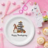 Erntedank Gnome, Herbst, Herbst, Pumpkins Party Pappteller (Party)