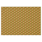 Erntedank Gnome und Herbstlaube auf Brown Tischdecke (Vorderseite (Horizontal))