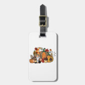 Erntedank Gnomes Herbstlaubs Gnomes Funny Fall Gepäckanhänger (Vorderseite vertikal)