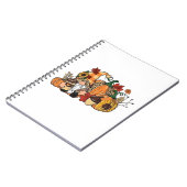 Erntedank Gnomes Herbstlaubs Gnomes Funny Fall Notizblock (Linke Seite)