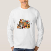Erntedank Gnomes Herbstlaubs Gnomes Funny Fall T-Shirt (Vorderseite)