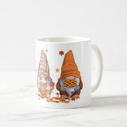 Erntedank Gnomes Tasse (VorderseiteRechts)
