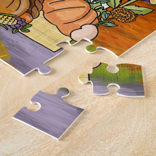Erntedank Gnomes Trio Puzzle (Seite)
