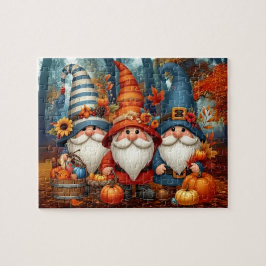 Erntedank Gnomes Trio Puzzle (Horizontal)