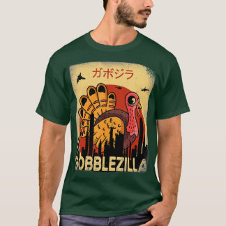 Erntedank Gobblezilla Türkei (4) T-Shirt