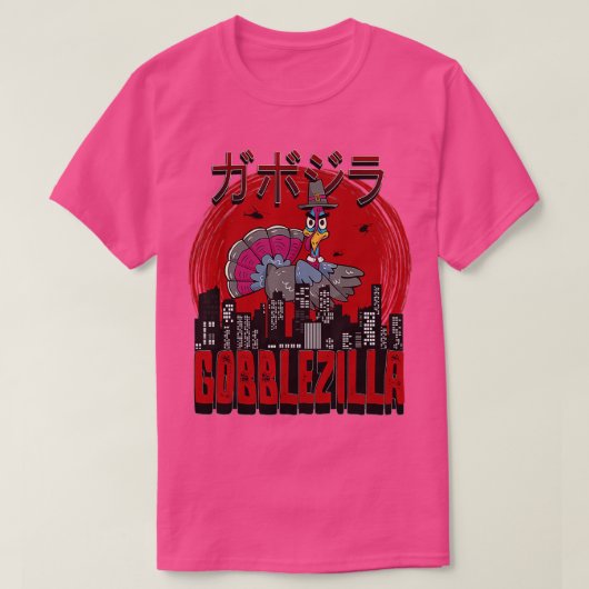 Erntedank Gobblezilla Türkei (6) T-Shirt (Design vorne)