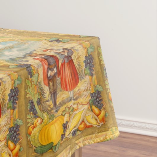 Erntedank Grateful Pilgrims Table Tuch Tischdecke (Beispiel)