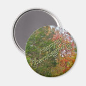 Erntedank Green Lane PA Herbstblätter Magnet (Vorderseite/Rückseite)