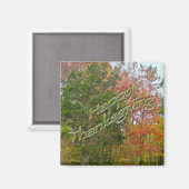 Erntedank Green Lane PA Herbstblätter Magnet (Vorderseite/Rückseite)