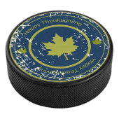Erntedank Green Maple Leaf, Eishockey Puck (3/4)