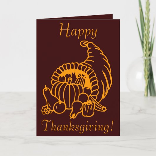 ERNTEDANK GREETINGS FEIERTAGSKARTE (Vorderseite)