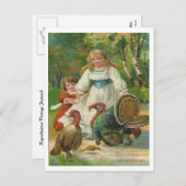 Erntedank Greetings Feiertagspostkarte (Vorne/Hinten)