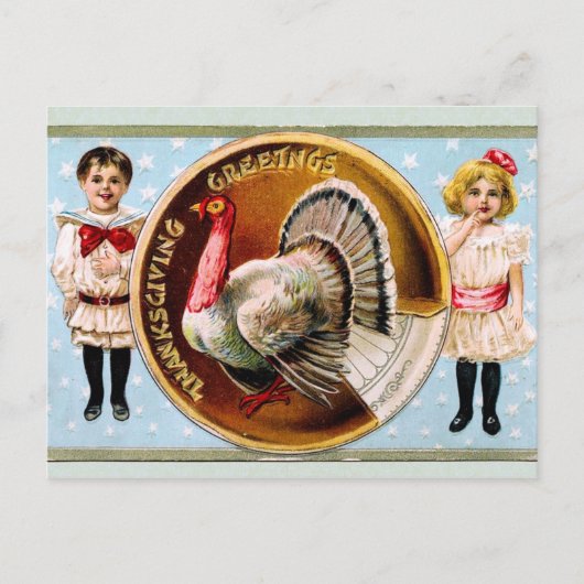 Erntedank Greetings Feiertagspostkarte (Vorderseite)