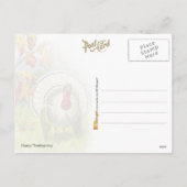 Erntedank Greetings Feiertagspostkarte (Rückseite)