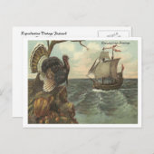 Erntedank Greetings Feiertagspostkarte (Vorne/Hinten)