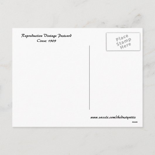 Erntedank Greetings Feiertagspostkarte (Rückseite)