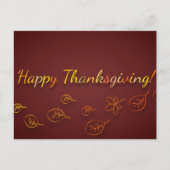 Erntedank Greetings Postkarte (Vorderseite)